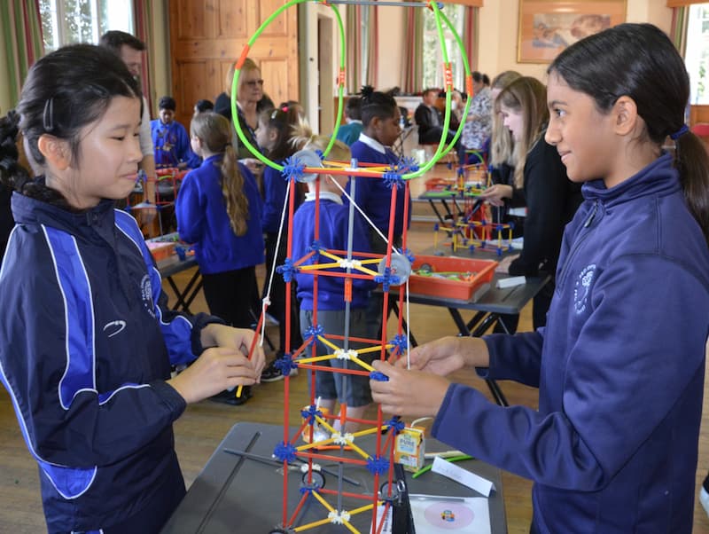 Badminton School hosts Engineering Challenge for 15 local primary schools